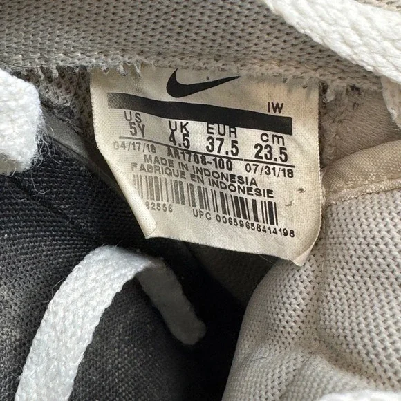 Nike Air Force 1 LV8 Utility GS Shoes Youth Sz 5Y Overbranding White AR1708-100 - Picture 9 of 10